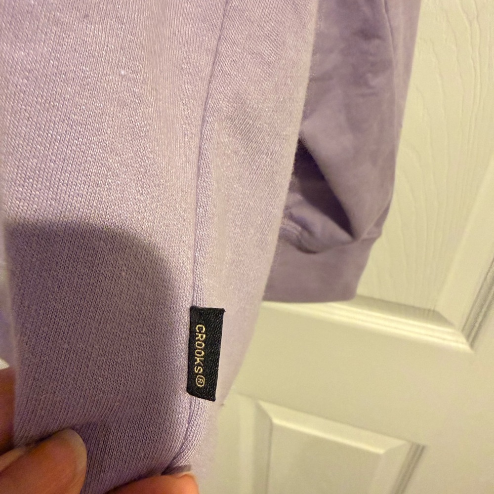 Lavander Purple Hoodie with Skull Logo - Picture 3 of 6